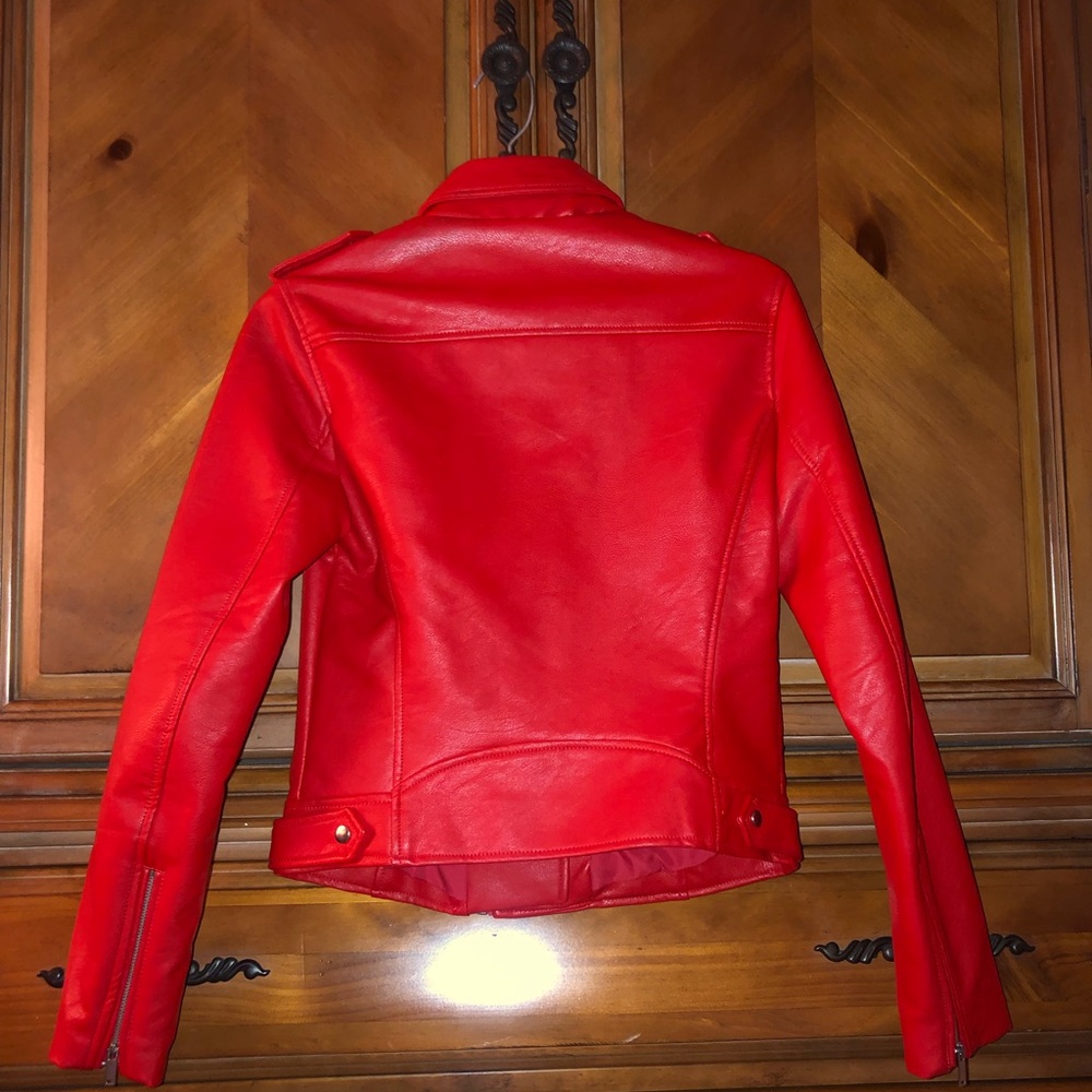 Zara Trafaluc faux leather jacket